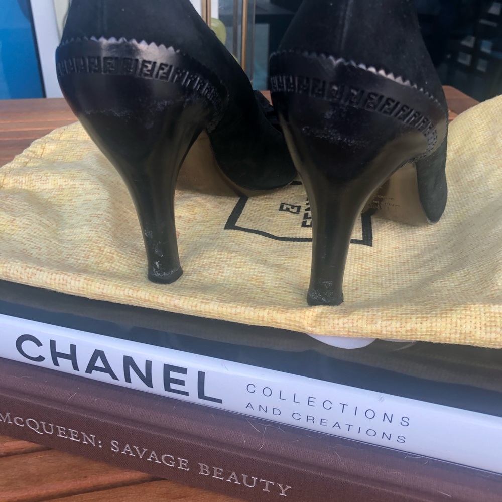 Vintage FENDI Suede Heels